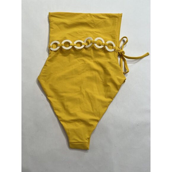 Saudade de Voce Citrus One Piece In Yellow - Picture 4 of 5